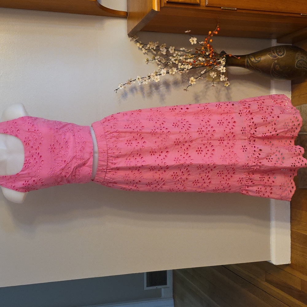 NWT Calypso St Barth Eyelet Maxi Skirt Set